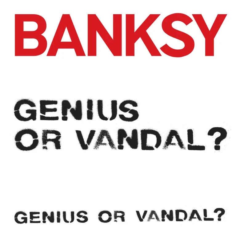 Логотип выставки с подзаголовком «Genius or Vandal?»